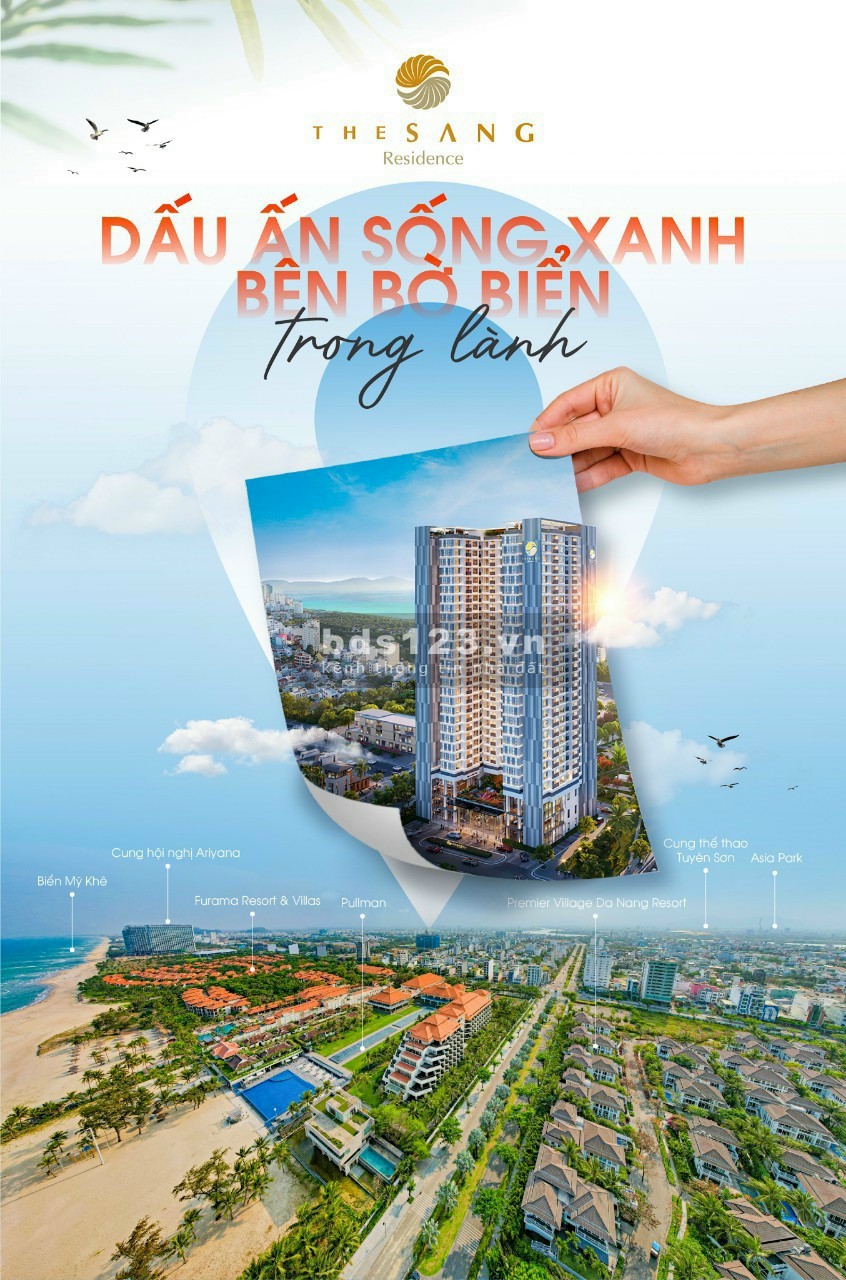 Tậu ngay căn hộ 2PN hạng sang đối diện resort Furama - The Sang Residence