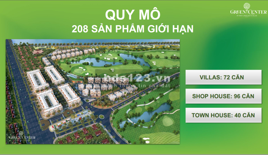 Làng sinh thái Tây Sài Gòn, Green Center, giá bán 3 tỷ, pháp lý đầy đủ, bàn giao ngay