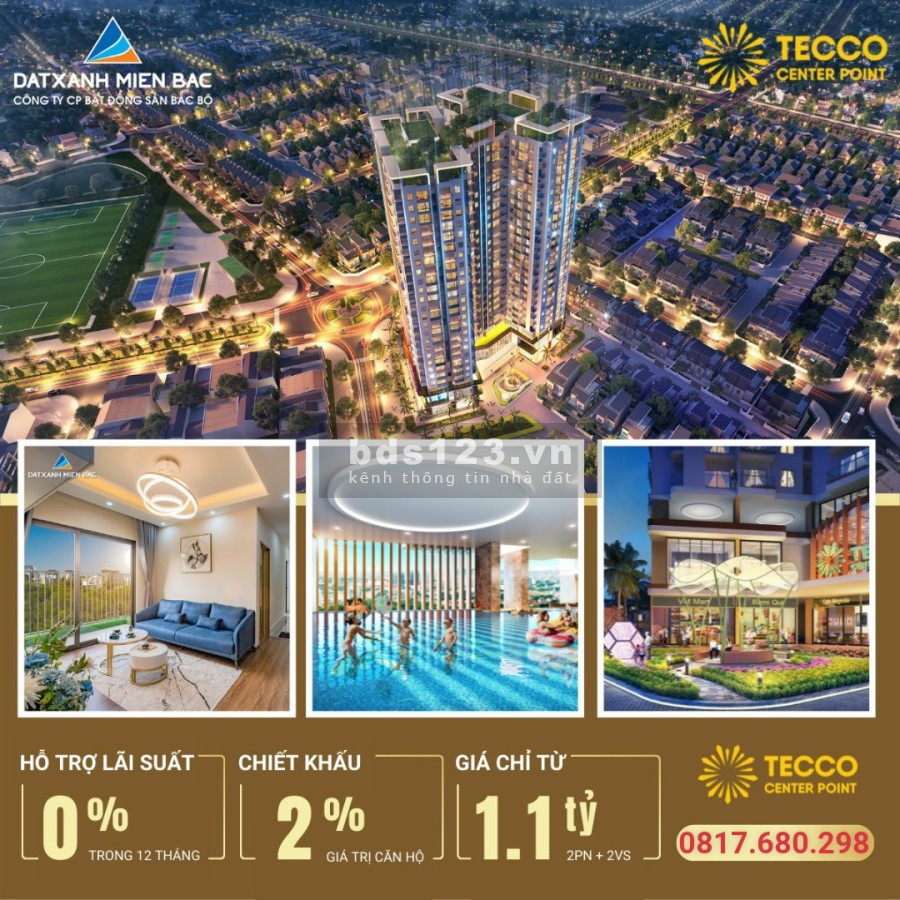 Tecco Center Point giải pháp an cư cho gia đình trẻ tại Thanh Hoá, pháp lý chuẩn, giá tốt