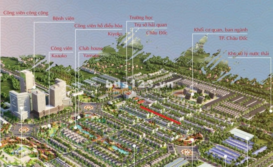 Khu Đô Thị Phúc An Asuka - Khu Dân Cư TP. Châu Đốc, Tỉnh Ang Giang