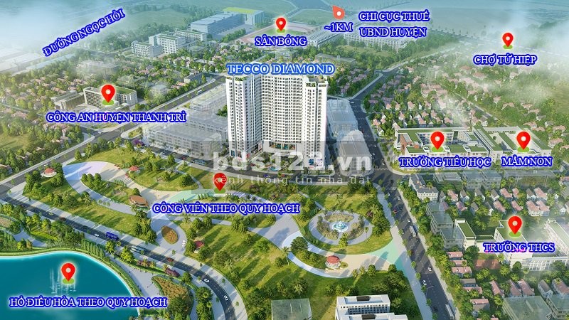 Chỉ cần 600 triệu đã có thể sở hữu ngay căn hộ chung cư Tecco Diamond, pháp lý chính chủ