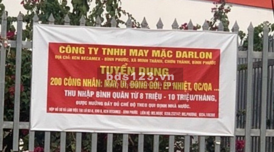 Lô đất vị trí siêu VIP. Becamex Chơn Thành Bình Phước GĐ3 đường lớn, tiện ích đủ
