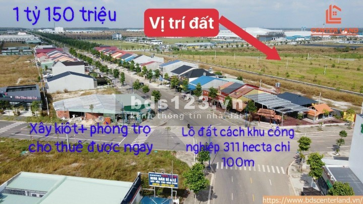 Becamex Chơn Thành Bình Phước Giai đoạn 1, lô đất cách nhà máy CPV hơn 5000 công nhân chỉ 100m.