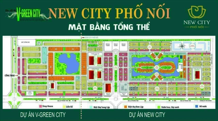 Dự án New City Phố Nối giá chỉ 12m/m2 pháp lý đầy đủ…