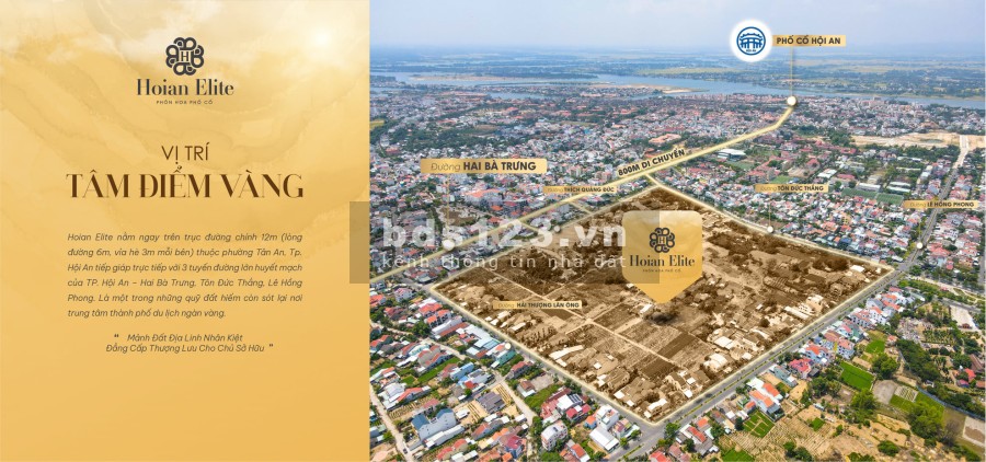 Cơ hội sở hữu đất nền tại ngay trung tâm phố cổ hội an chỉ với hơn 40tr/m2
