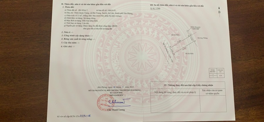 Cần bán nhanh lô đất giá rẻ ngõ 6m An Lão giá bán chỉ 750 triệu. pháp lý chính chủ