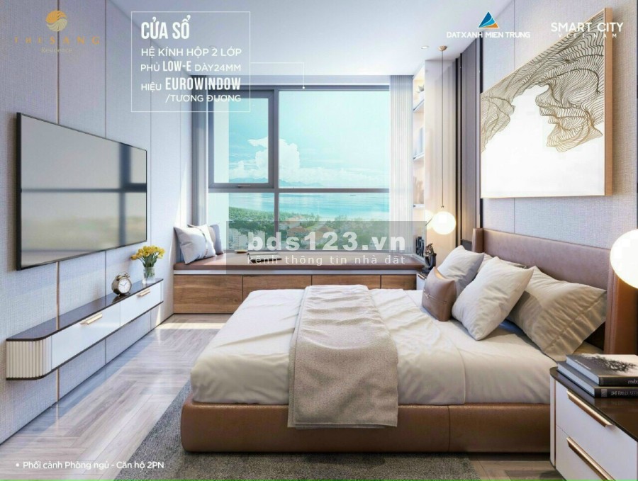 Căn 2PN +1 sổ hồng sỡ hữu lâu dài ngay trung tâm TP Đà Nẵng, GIÁ 52TR/M2