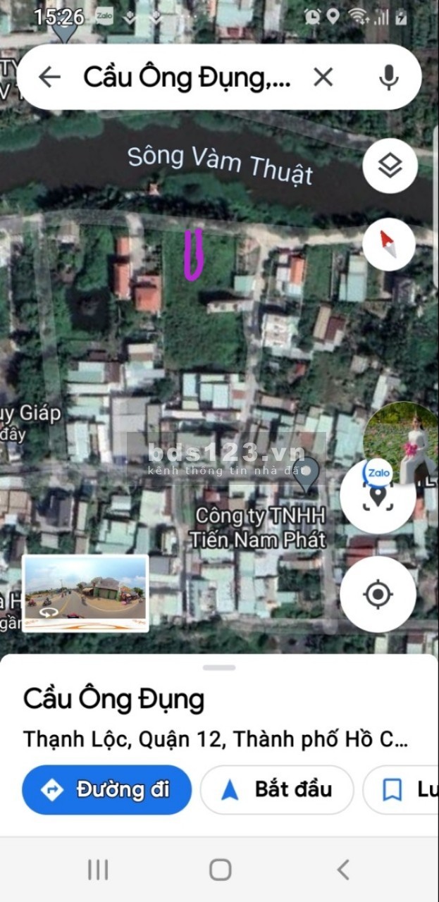 Bán đất đường 8m view sông vàm thuật chính chủ giá tốt đầu tu sinh lời, vị trí đẹp