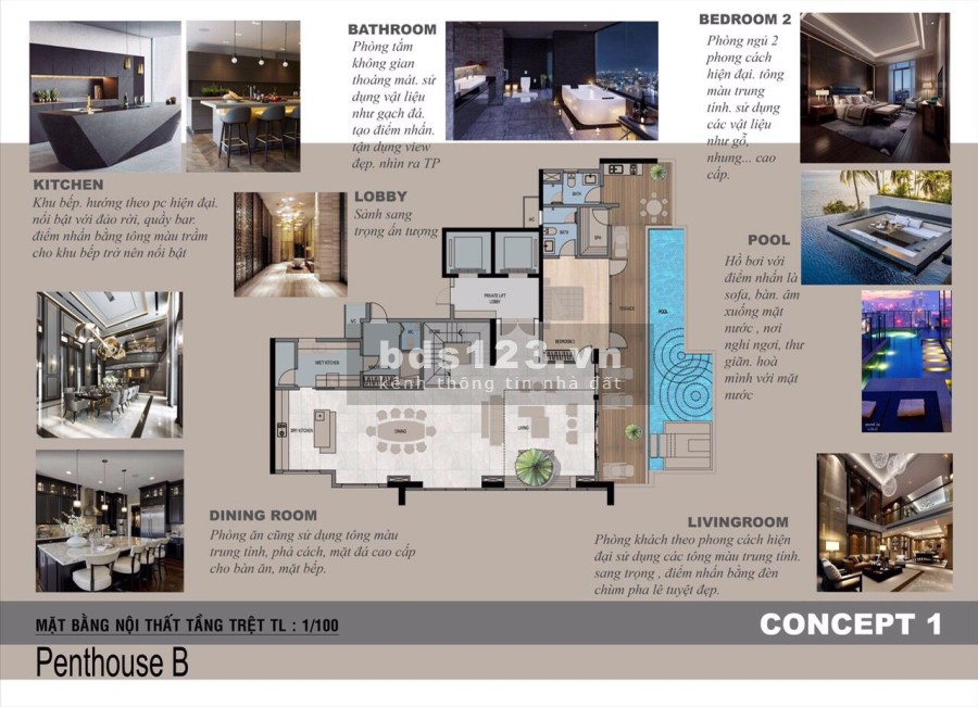 Bán gấp Penthouse Nassim du nhất còn lại diện tích sử dụng 400m2 giá tốt đầu tư sinh lời