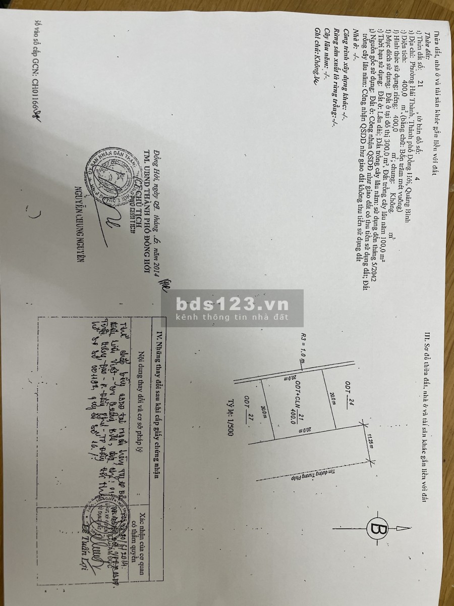 Bán lô đất mặt tiền đường Trương Pháp 20x20m, giá siêu rẻ