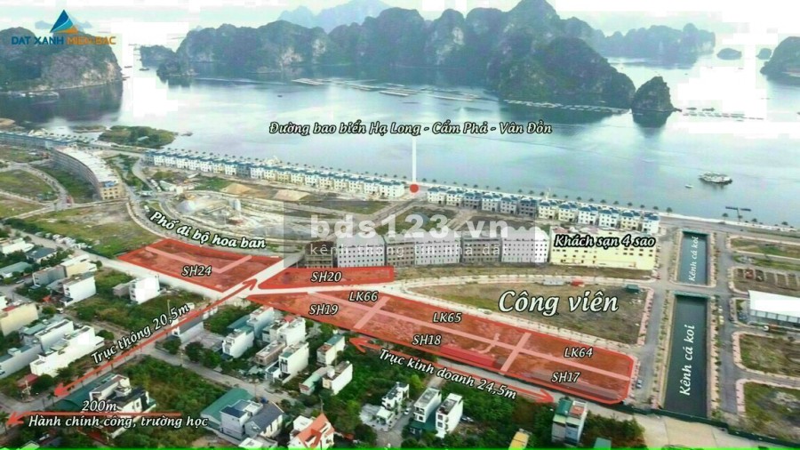 Bán đất nền ven biển dự án Green Dragon City Cẩm Phả: giá rẻ liên hệ 0989250051