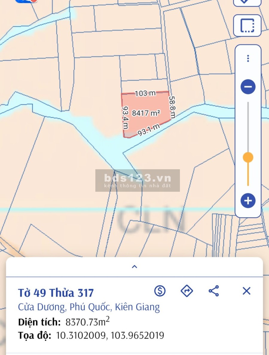 Bán 3 công đất mặt tiền đường 9m, ấp cây thông trong cửa dương, giá đầu tư sinh lời