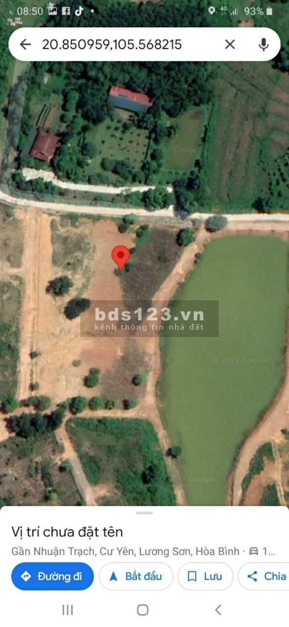 Cần bán gấp 1250m có 200m thổ cư còn lại đất vườn bám hồ Đồng Chanh, Lương Sơn HB