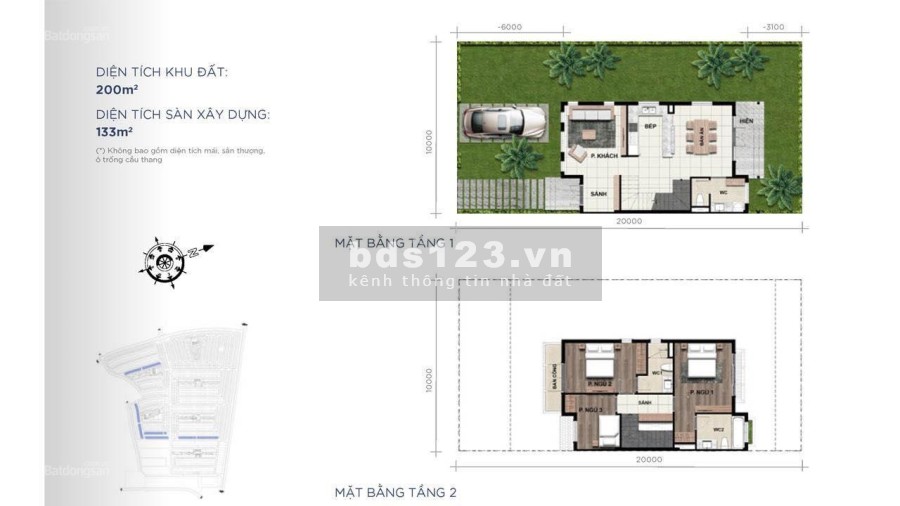 Biệt thự song lập khu Florida 1 10x20m đối diện biệt thự đơn lập + trục đường đến công viên 7,26 tỷ