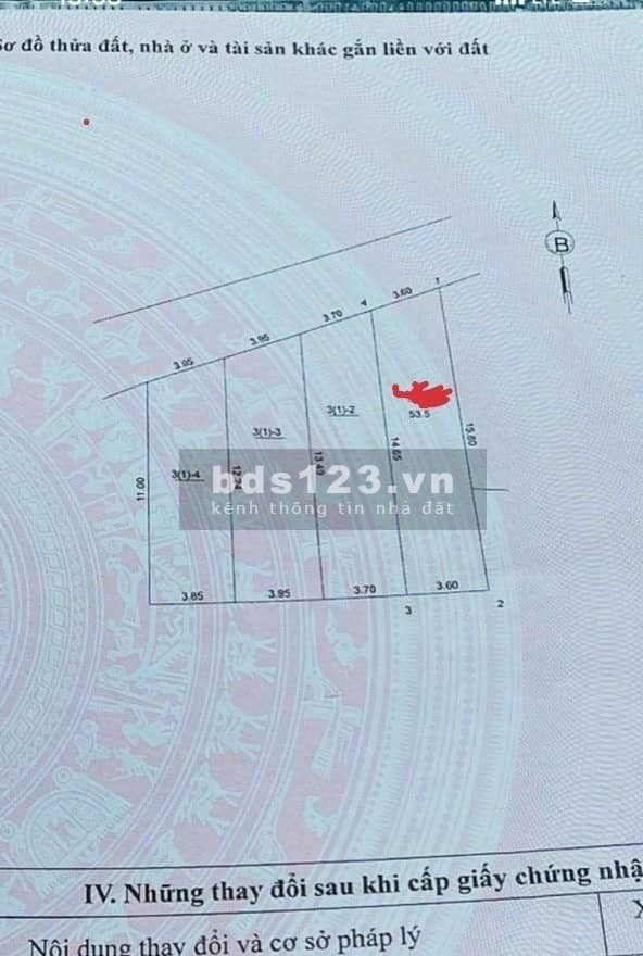 CC nhờ Cần bán 53m gần trục chính Ngô Xuân Quảng, Trâu Quỳ, Gia Lâm