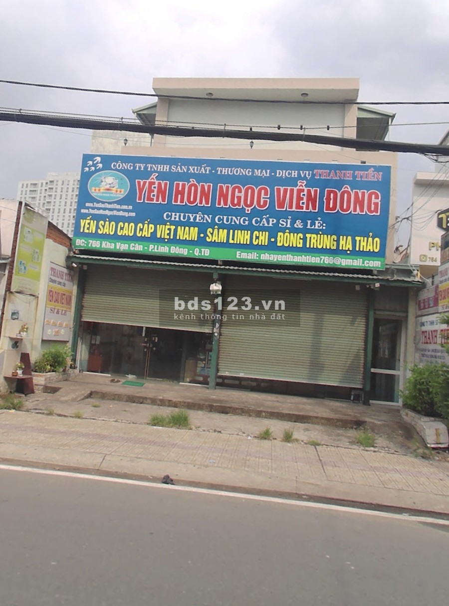 Bán nhà mặt tiền 766 Kha Vạn Cân, phường Linh Đông, Quận Thủ Đức gần chợ ngang 10m. Giá 130 tỷ