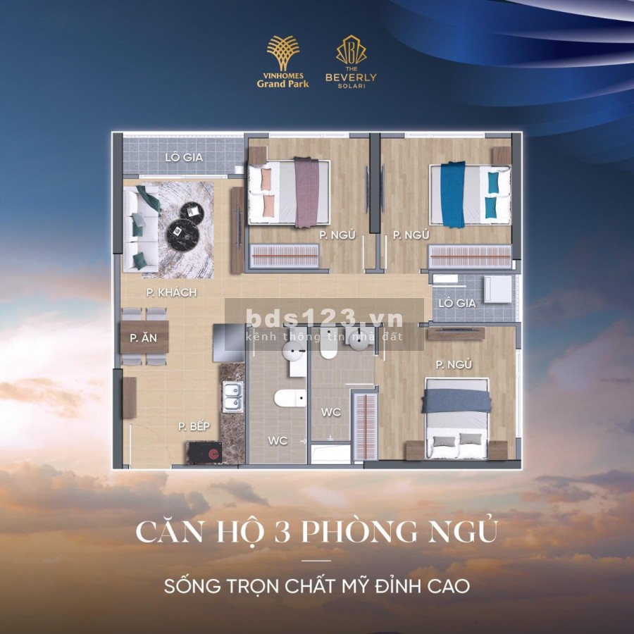 Nhận giữ chỗ phân khu The Beverly Solari - căn hộ View Sông - Sống đậm chất Mỹ