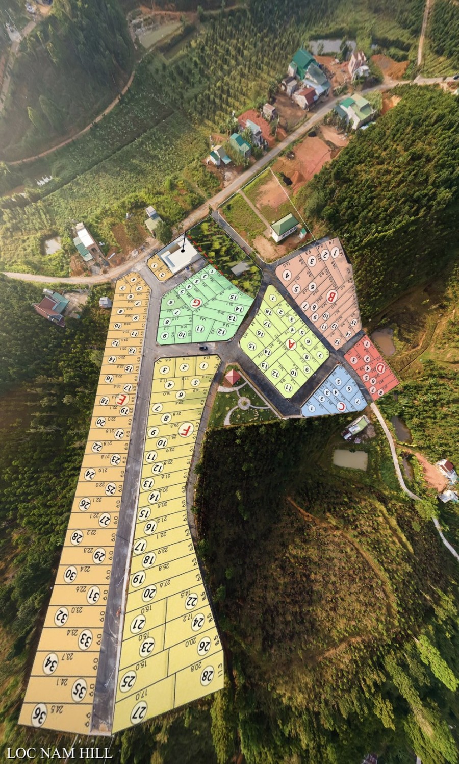 Đất Nền Lộc Nam, View đồi núi, Săn mây. Diện tích 100-150m2. Đầy đủ tiện ích, Sổ sẳn công chứng
