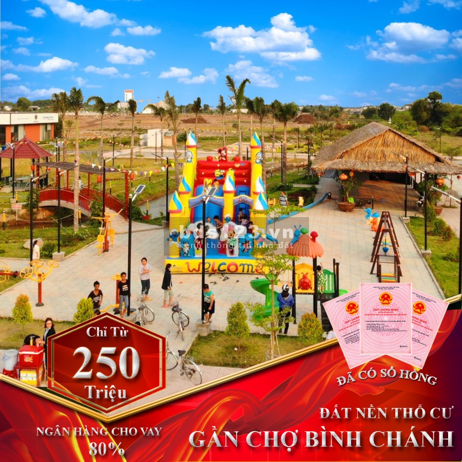 Bán đất ven sông gần chợ Bình Chánh giá đầu tư sinh lời cao, full thổ cư, bao sang tên