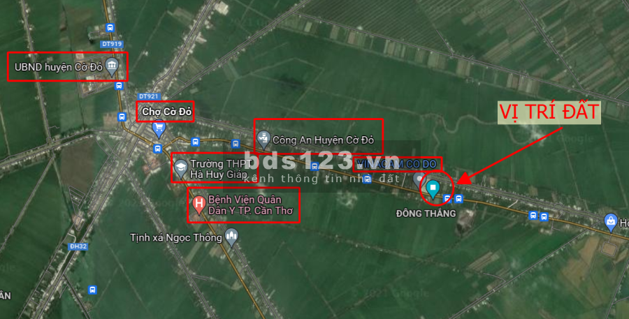 Bán gấp 1680m2 đất 20m mặt tiền Cờ Đỏ, Cần Thơ. Có thổ cư bàn giao đủ giấy tờ