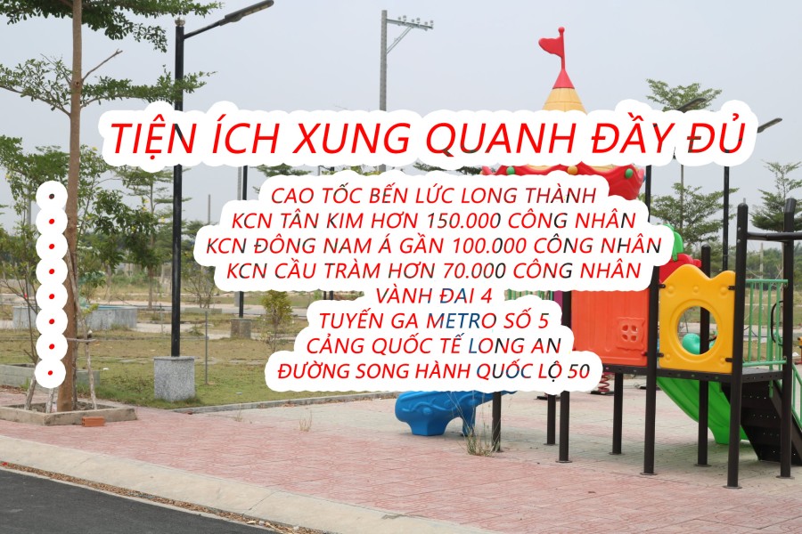 Đất thổ Long An Quốc Lộ 50 giá bán 8 triệu/m2, chính chủ F0 không qua tay
