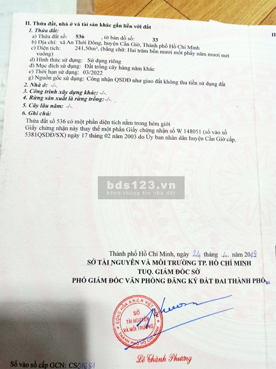 Cần bán gấp đất sạch đẹp, sổ hồng chính chủ, giá đầu tư sinh lời, thương lượng chính chủ