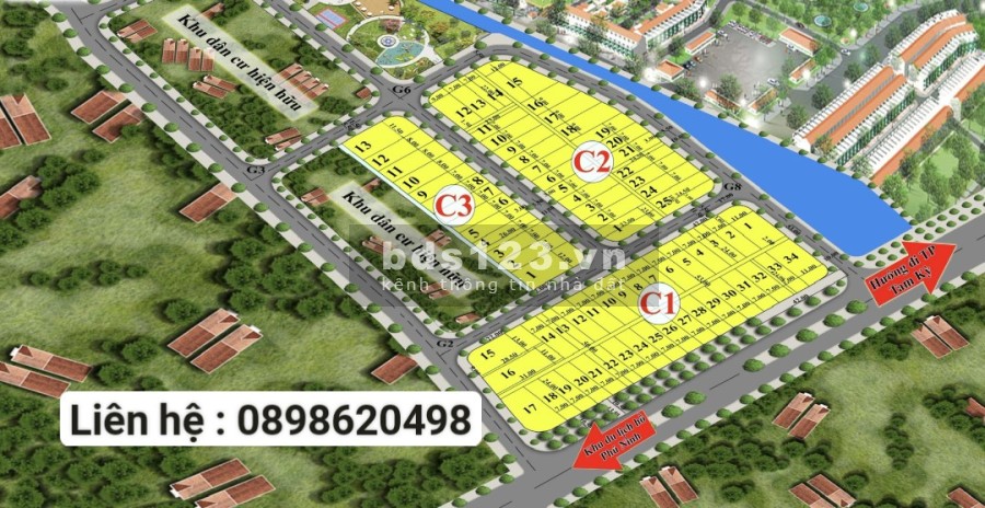 Chỉ 8-9 triệu/m2 đã sở hữu BĐS TP Tam Kỳ Quảng Nam sổ hồng từng lô, bao sang tên công chứng