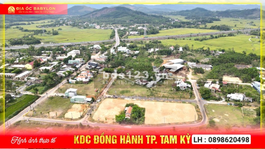 Chỉ 8-9 triệu/m2 đã sở hữu BĐS TP Tam Kỳ Quảng Nam sổ hồng từng lô, bao sang tên công chứng