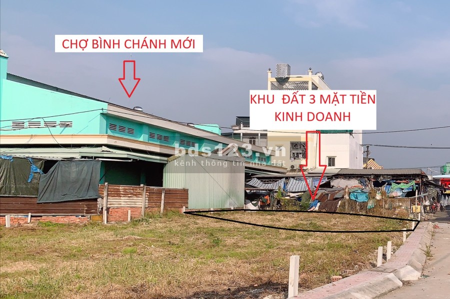 Lô đất kinh doanh 3 mặt tiền đường Trịnh Như khuê cần bán gấp đường xe rộng