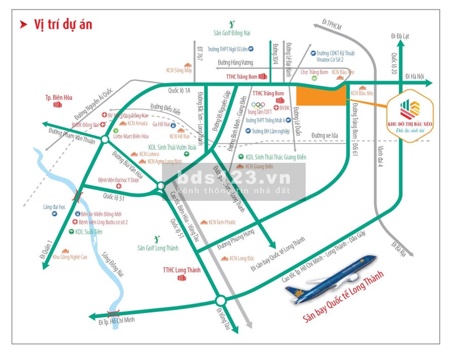 Siêu phẩm đất nền khu đô thị kiểu mẫu Trảng Bom, giá tốt đầu tư sinh lời, mặt tiền đường lớn