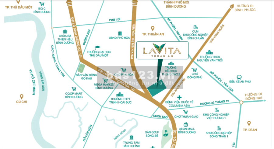 Lavita Thuận An đẳng cấp chuẩn resort 5* ân hạn gốc + Lãi lên đến 24T,chiết khấu 9 %