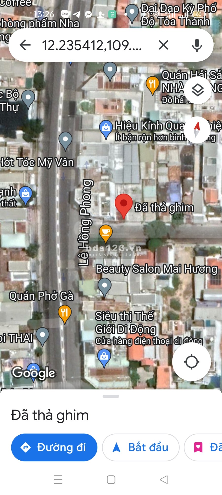 Bán nhà mặt tiền đường Lam Sơn trung tâm thành phố Nha Trang, háp lý sổ hồng công chứng trong ngày