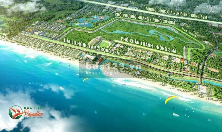 Sở hữu biệt thự ven biển - Hoa Tiên Paradise giá siêu ưu đãi 15 triệu/m2, đầu tư sinh lời