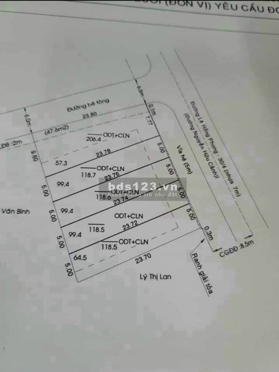 Mặt tiền Nguyễn Hữu Cảnh, Phú Thọ, Thủ Dầu Một giá bán 6.9 tỷ, làm việc chính chủ