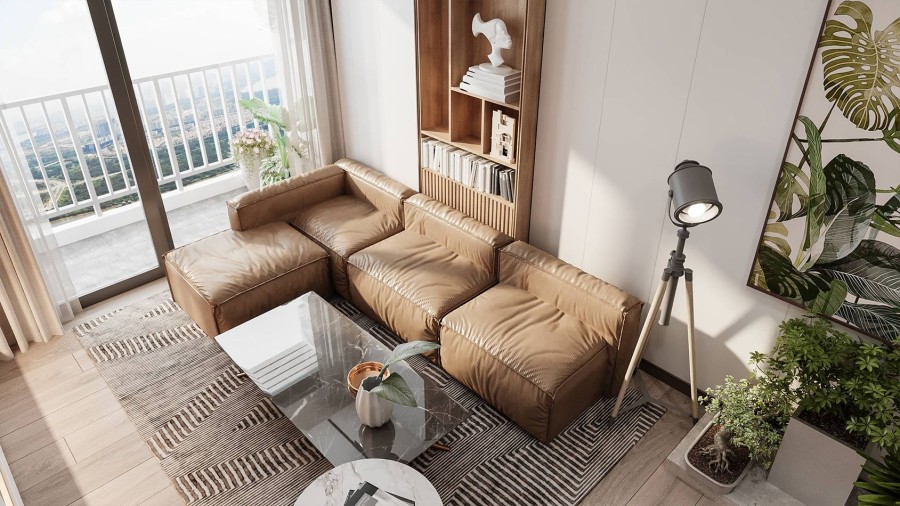 Bán cắt lỗ căn hộ 2PN ban công Đông Nam dự án Feliz Homes Quận Hoàng Mai