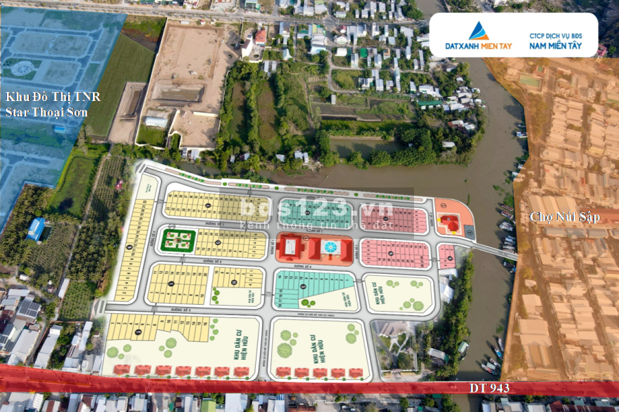 Đất nền trung tâm kinh tế du lịch Thoại Sơn liền kề Thành phố Long Xuyên