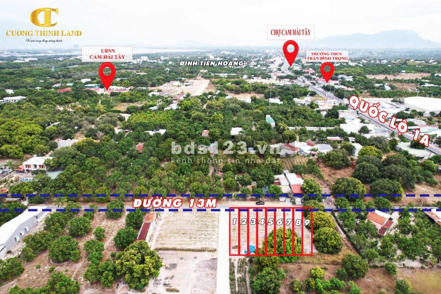 Sở hữu ngay lô đất Cam Hải Tây, diện tích 214m2, cách Quốc Lộ 1A 50m, đầm 300m