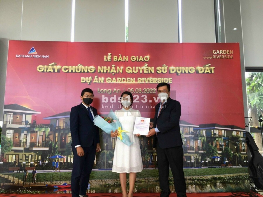 1tỷ350- Suất ngoại giao 3 nền khu biệt thự dự án Garden Riverside giáp HCM