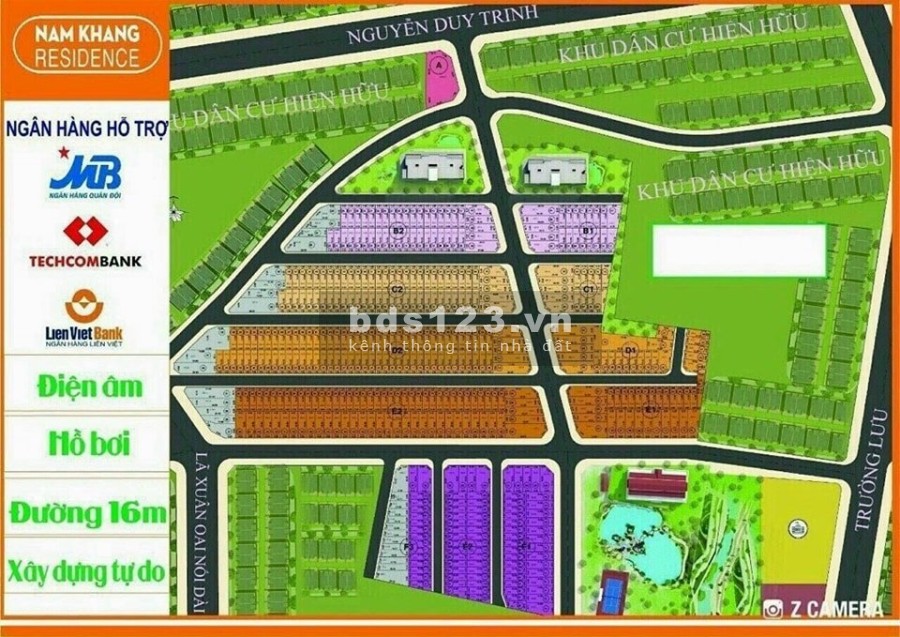 Khu Nam Khang Resedince còn 1 lô giá rẻ nhất khu giá bán chỉ 3ty150