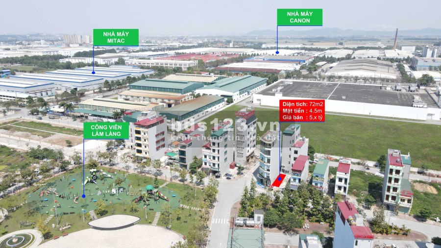 Bán đất gần công viên Lãm Làng, phường Vân Dương Bắc Ninh pháp lý chính chủ