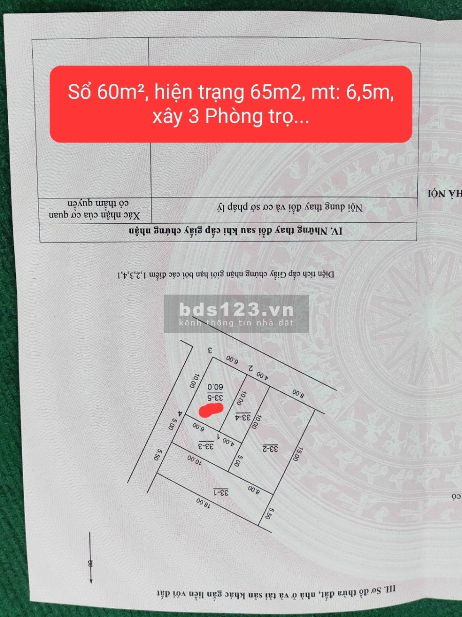 Cần bán lô góc thôn Sáp Mai, Võng La, Đông Anh, Hà Nội, liên hệ 0888888888 giá 16 triệu