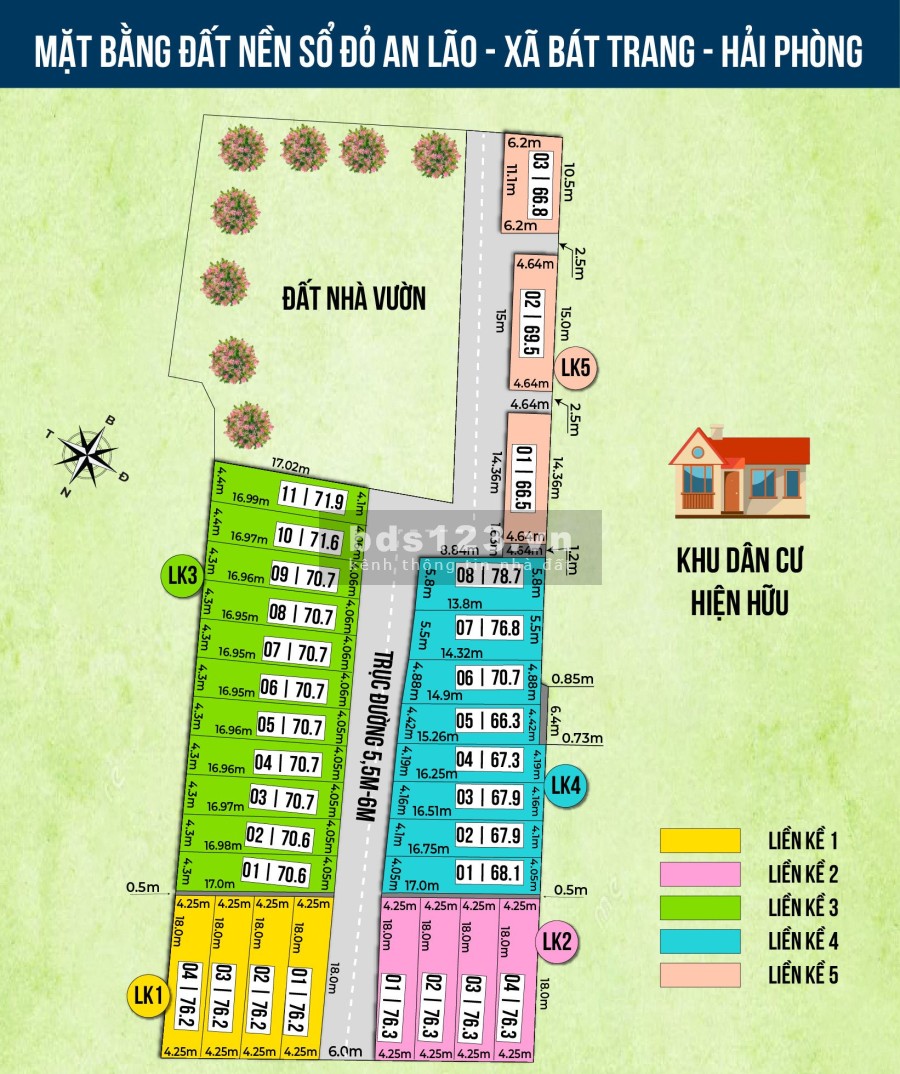 Bán lô đất nền Bát Trang, An Lão, sổ đỏ chính chủ, giá f0 chỉ từ 750 triệu đồng