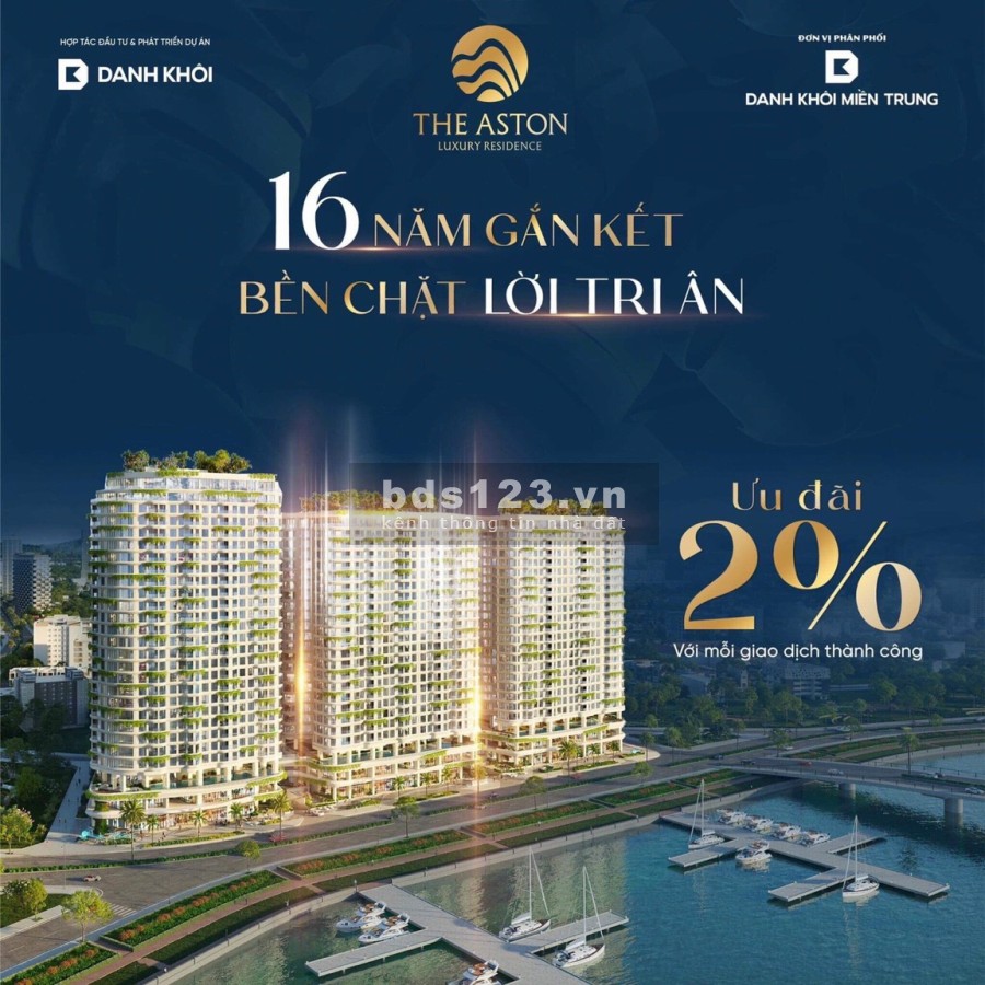 Bán chung cư cao cấp The Aston, thiết kế kiến trúc căn hộ biển đẹp nhất giá thoả thuận