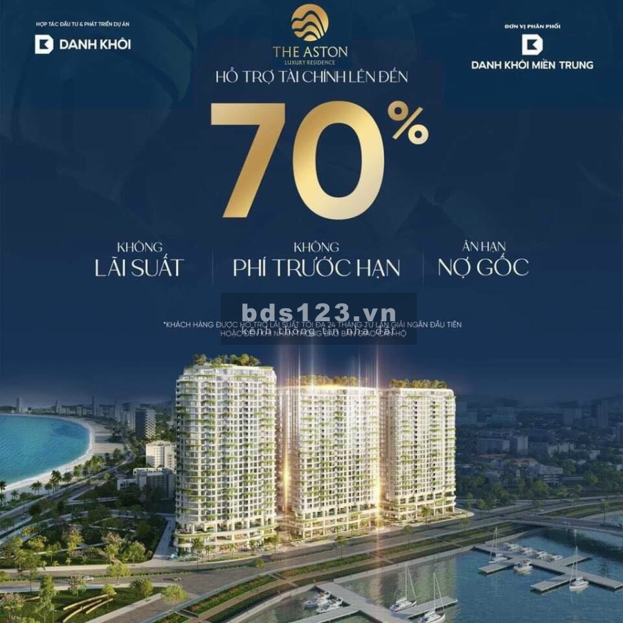 Bán chung cư cao cấp The Aston, thiết kế kiến trúc căn hộ biển đẹp nhất giá thoả thuận