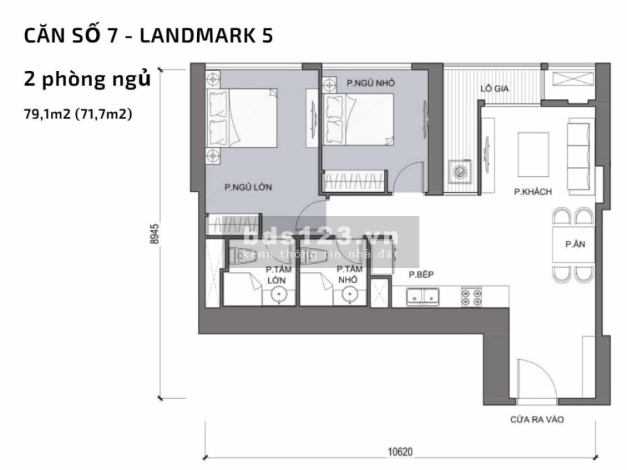 Bán căn hộ 2pn, 2wc chung cư Vinhomes Central Park Tân Cảng tầng cao, view thoáng