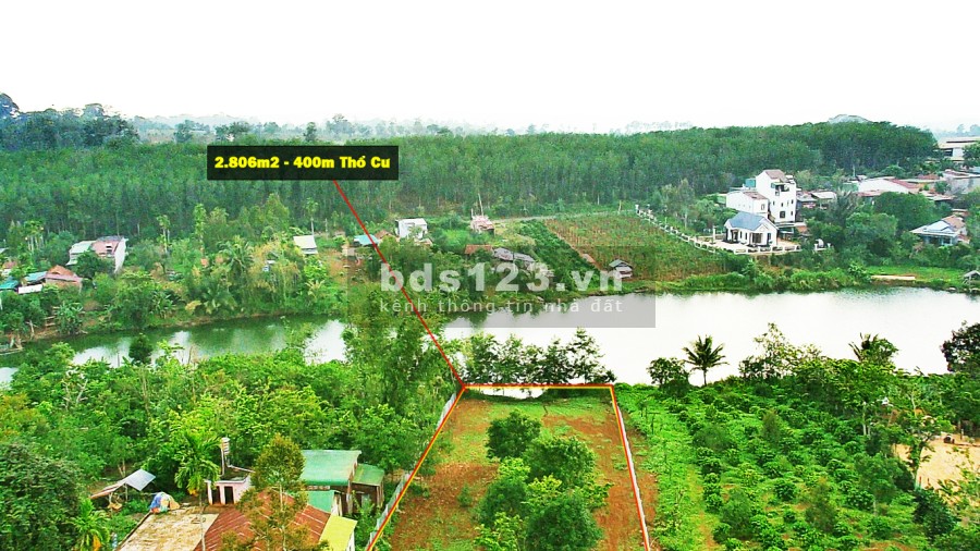 Phát Hiện Lô Hồ Đẹp 2.806m2 Có 400m thổ cư KDC Đông Đúc, Dân Trí, 3 Phút Ra QL14