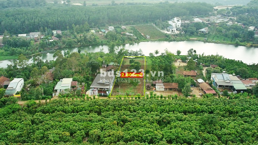 Phát Hiện Lô Hồ Đẹp 2.806m2 Có 400m thổ cư KDC Đông Đúc, Dân Trí, 3 Phút Ra QL14