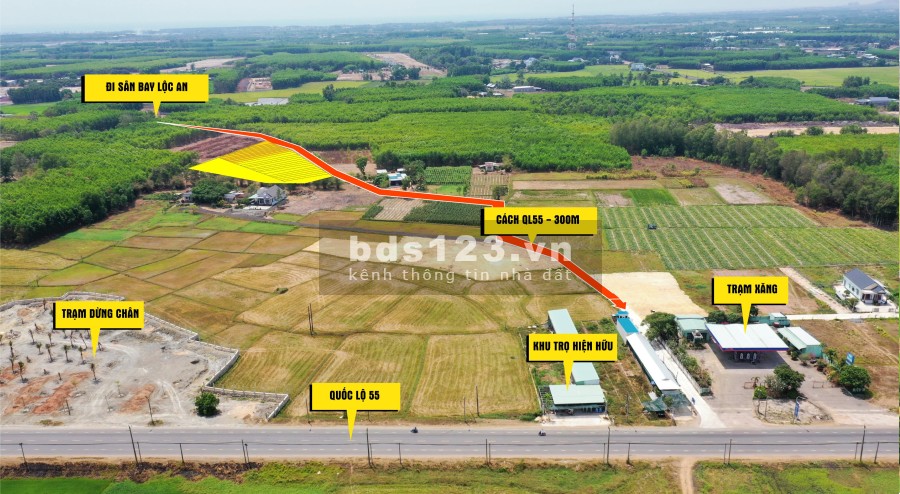Cần bán đất nền đầu tư sinh lời cao gần khu công nghiệp Đất Đỏ 2000 Hecta