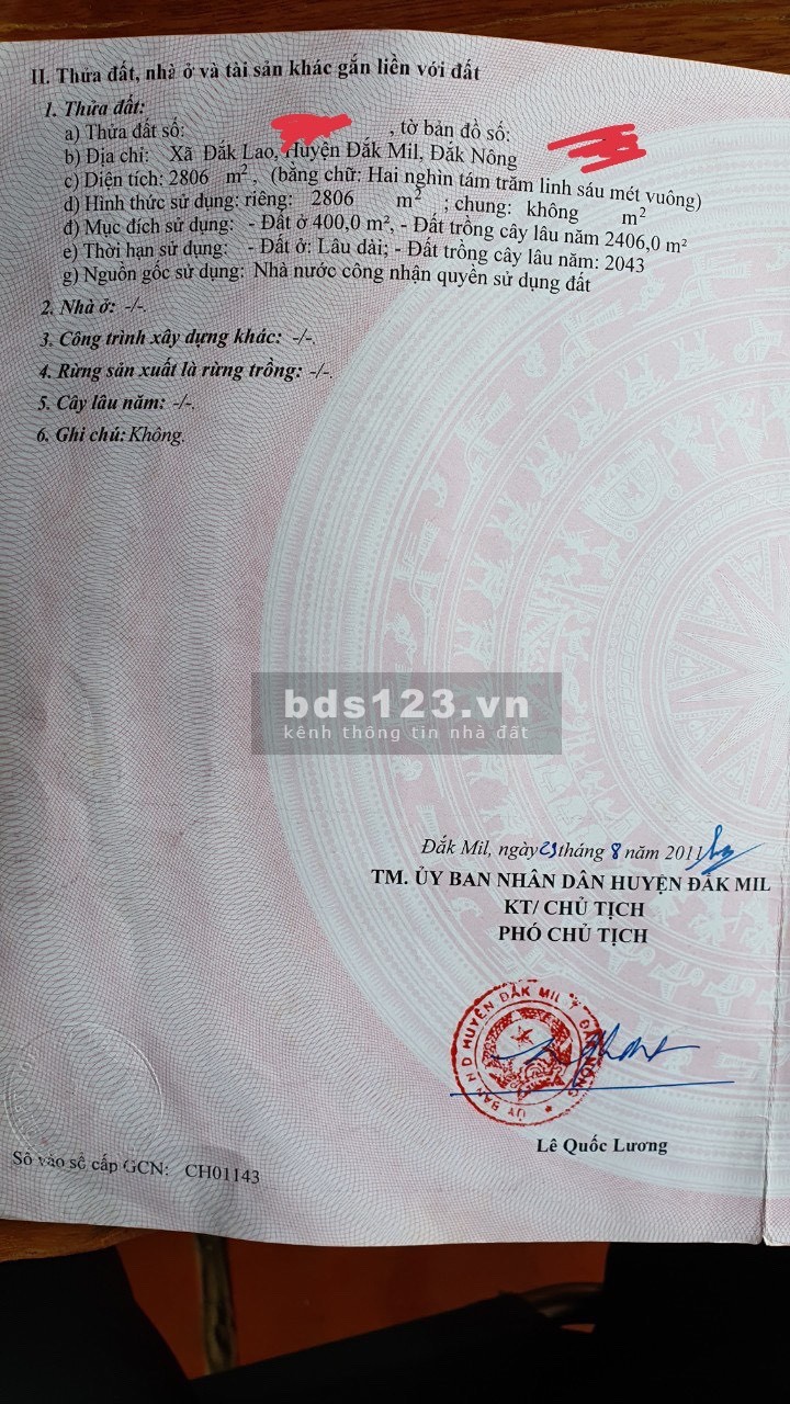 Phát Hiện Lô Hồ Đẹp 2.806m2 Có 400m thổ cư KDC Đông Đúc, Dân Trí, 3 Phút Ra QL14