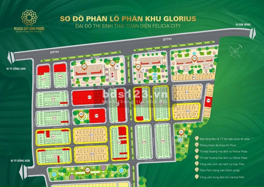 Đất nền Felica City Bình Phước, mặt tiền lớn, giá tốt đầu tư sinh lời cao, pháp lý chuẩn